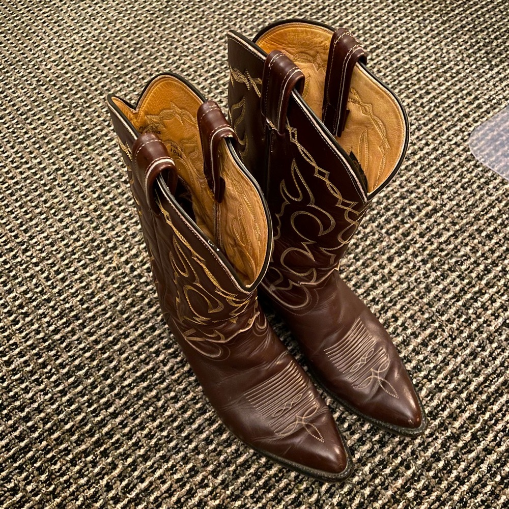 Men’s Leather Vintage Cowboy Boots